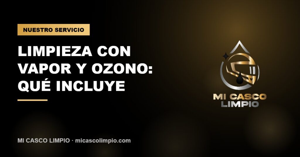 Limpieza de casco de moto con vapor y ozono - Mi Casco Limpio